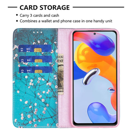 Colored Drawing Invisible Magnetic Leather Phone Case, For Xiaomi Redmi Note 11 Pro International