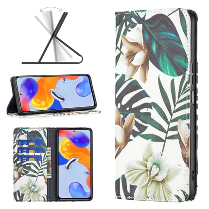 Colored Drawing Invisible Magnetic Leather Phone Case, For Xiaomi Redmi Note 11 Pro International