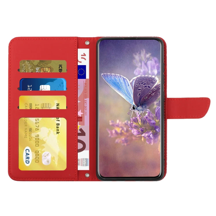 Skin Feel Butterfly Peony Geprägte Leder-Handyhülle, Für iPhone 13 Pro Max, Für iPhone XS / X, Für iPhone XR, Für iPhone XS Max