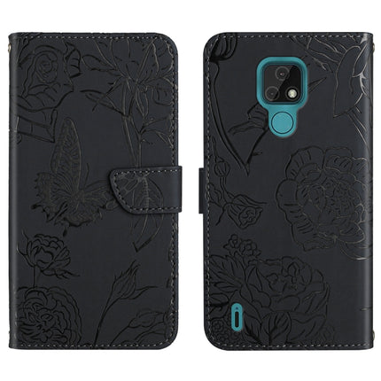 Skin Feel Butterfly Peony Embossed Leather Phone Case, For Motorola Moto E7, For Motorola Moto E7 Power, For Motorola Moto E20 / E30 / E40, For Motorola Edge 20