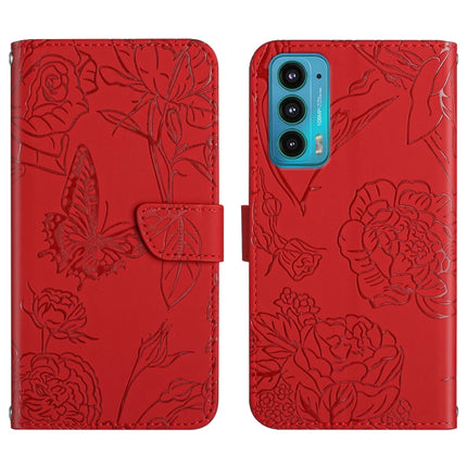 Skin Feel Butterfly Peony Embossed Leather Phone Case, For Motorola Moto E7, For Motorola Moto E7 Power, For Motorola Moto E20 / E30 / E40, For Motorola Edge 20