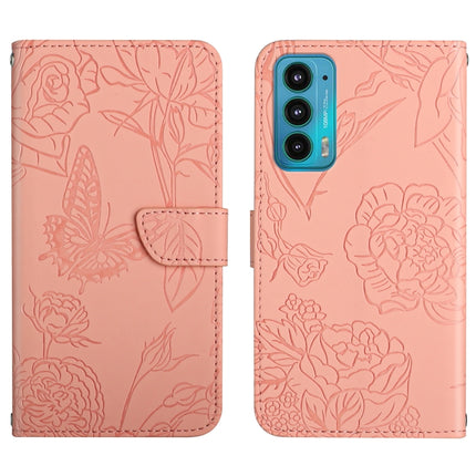 Skin Feel Butterfly Peony Embossed Leather Phone Case, For Motorola Moto E7, For Motorola Moto E7 Power, For Motorola Moto E20 / E30 / E40, For Motorola Edge 20