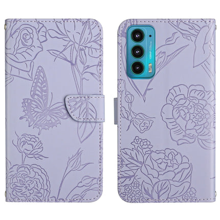 Skin Feel Butterfly Peony Embossed Leather Phone Case, For Motorola Moto E7, For Motorola Moto E7 Power, For Motorola Moto E20 / E30 / E40, For Motorola Edge 20