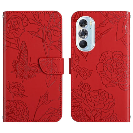 Skin Feel Butterfly Peony Embossed Leather Phone Case, For Motorola Edge X30, For Motorola Moto G 5G, For Motorola Moto G 5G Plus, For Motorola Moto G Play 2021