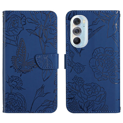 Skin Feel Butterfly Peony Embossed Leather Phone Case, For Motorola Edge X30, For Motorola Moto G 5G, For Motorola Moto G 5G Plus, For Motorola Moto G Play 2021