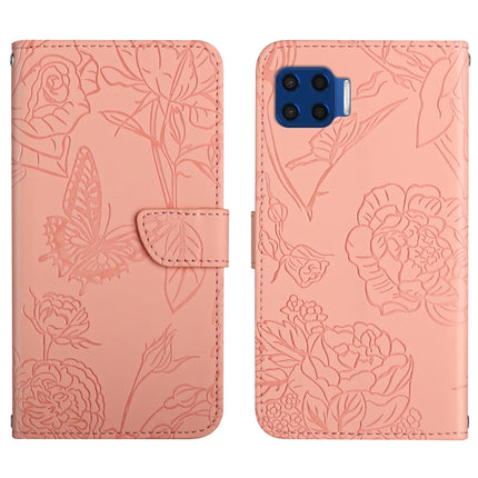 Skin Feel Butterfly Peony Embossed Leather Phone Case, For Motorola Edge X30, For Motorola Moto G 5G, For Motorola Moto G 5G Plus, For Motorola Moto G Play 2021