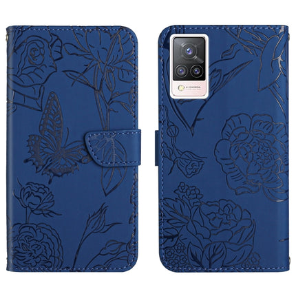 Skin Feel Butterfly Peony Embossed Leather Phone Case, For vivo S7 / V20 Pro, For vivo S9, For vivo S9e, For vivo S10 / S10 Pro