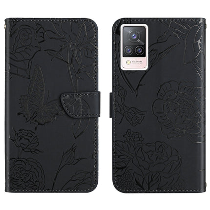 Skin Feel Butterfly Peony Embossed Leather Phone Case, For vivo S7 / V20 Pro, For vivo S9, For vivo S9e, For vivo S10 / S10 Pro