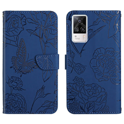Skin Feel Butterfly Peony Embossed Leather Phone Case, For vivo S7 / V20 Pro, For vivo S9, For vivo S9e, For vivo S10 / S10 Pro