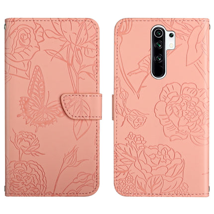 Skin Feel Butterfly Peony Embossed Leather Phone Case, For Xiaomi Redmi 8 / 8A, For Xiaomi Redmi 9, For Xiaomi Redmi 9A, For Xiaomi Redmi 9C