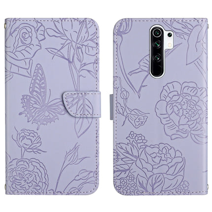 Skin Feel Butterfly Peony Embossed Leather Phone Case, For Xiaomi Redmi 8 / 8A, For Xiaomi Redmi 9, For Xiaomi Redmi 9A, For Xiaomi Redmi 9C