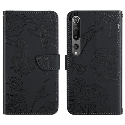 Skin Feel Butterfly Peony Embossed Leather Phone Case, For Xiaomi Mi 10 / 10 Pro 5G, For Xiaomi Mi 10T 5G, For Xiaomi Mi 11, For Xiaomi Mi 11 Lite