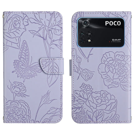 Skin Feel Butterfly Peony Embossed Leather Phone Case, For Xiaomi Mi Mix 4, For Xiaomi Mi Note 10 Lite, For Xiaomi Mi Note 10 / Note 10 Pro, For Xiaomi Poco M4 Pro 4G
