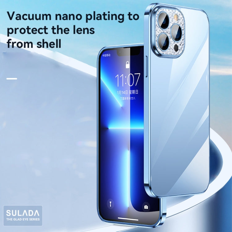 SULADA Diamant-Objektivschutz, plattiertes, mattiertes Gehäuse, für iPhone 13, für iPhone 13 Pro, für iPhone 13 Pro Max, für iPhone 12, für iPhone 12 Pro, für iPhone 12 Pro Max