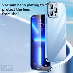 SULADA Diamond Lens Protector Plated Frosted Case, For iPhone 13, For iPhone 13 Pro, For iPhone 13 Pro Max, For iPhone 12, For iPhone 12 Pro, For iPhone 12 Pro Max