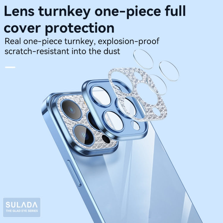 SULADA Diamant-Objektivschutz, plattiertes, mattiertes Gehäuse, für iPhone 13, für iPhone 13 Pro, für iPhone 13 Pro Max, für iPhone 12, für iPhone 12 Pro, für iPhone 12 Pro Max