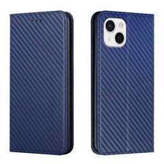 Carbon Fiber Texture Flip Holder Leather Phone Case, For iPhone 13, For iPhone 13 mini, For iPhone 13 Pro, For iPhone 13 Pro Max