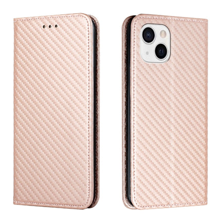 Funda de cuero con tapa y textura de fibra de carbono para iPhone 13, iPhone 13 mini, iPhone 13 Pro, iPhone 13 Pro Max