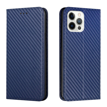 Funda de cuero con tapa y textura de fibra de carbono para iPhone 13, iPhone 13 mini, iPhone 13 Pro, iPhone 13 Pro Max