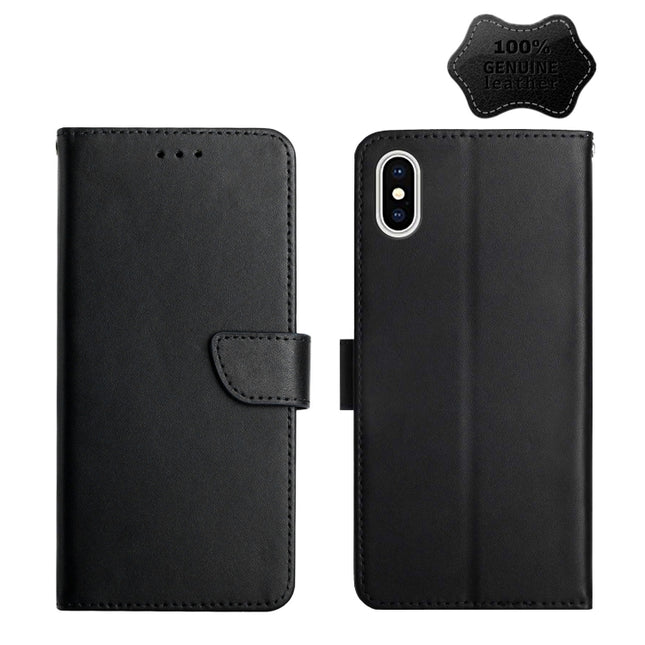 Genuine Leather Fingerprint-proof Horizontal Flip Phone Case, For iPhone X, For iPhone XR, For iPhone XS Max