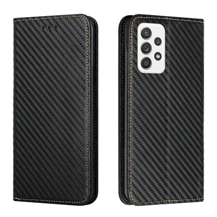 Carbon Fiber Texture Flip Holder Leather Phone Case, For Samsung Galaxy A13 5G, For Samsung Galaxy A33 5G, For Samsung Galaxy A53, For Samsung Galaxy S22 Ultra 5G