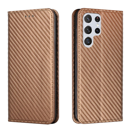 Carbon Fiber Texture Flip Holder Leather Phone Case, For Samsung Galaxy A13 5G, For Samsung Galaxy A33 5G, For Samsung Galaxy A53, For Samsung Galaxy S22 Ultra 5G