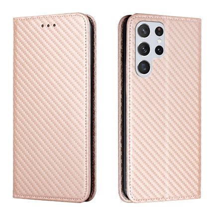 Carbon Fiber Texture Flip Holder Leather Phone Case, For Samsung Galaxy A13 5G, For Samsung Galaxy A33 5G, For Samsung Galaxy A53, For Samsung Galaxy S22 Ultra 5G