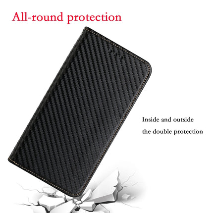 Carbon Fiber Texture Flip Holder Leather Phone Case, For Samsung Galaxy S22 5G, For Samsung Galaxy S22+ 5G, For OPPO A16, For vivo Y21