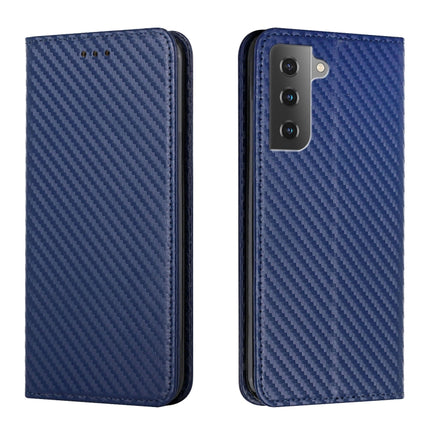 Carbon Fiber Texture Flip Holder Leather Phone Case, For Samsung Galaxy S22 5G, For Samsung Galaxy S22+ 5G, For OPPO A16, For vivo Y21
