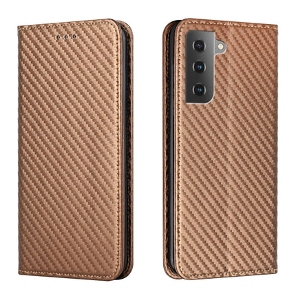 Carbon Fiber Texture Flip Holder Leather Phone Case, For Samsung Galaxy S22 5G, For Samsung Galaxy S22+ 5G, For OPPO A16, For vivo Y21