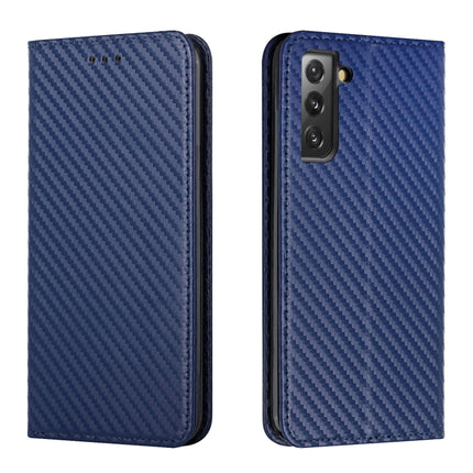 Carbon Fiber Texture Flip Holder Leather Phone Case, For Samsung Galaxy S22 5G, For Samsung Galaxy S22+ 5G, For OPPO A16, For vivo Y21