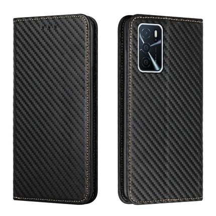 Carbon Fiber Texture Flip Holder Leather Phone Case, For Samsung Galaxy S22 5G, For Samsung Galaxy S22+ 5G, For OPPO A16, For vivo Y21