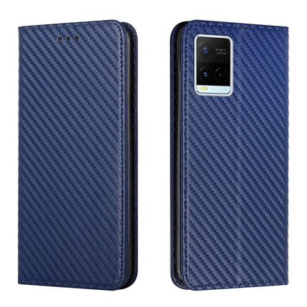 Carbon Fiber Texture Flip Holder Leather Phone Case, For Samsung Galaxy S22 5G, For Samsung Galaxy S22+ 5G, For OPPO A16, For vivo Y21