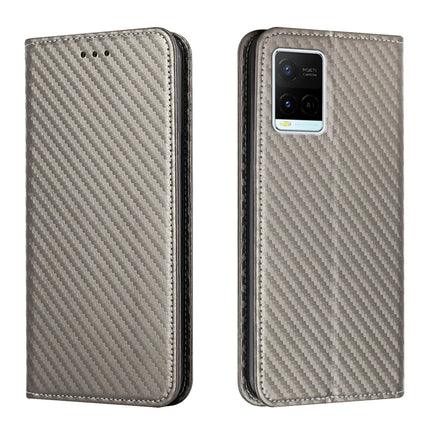 Carbon Fiber Texture Flip Holder Leather Phone Case, For Samsung Galaxy S22 5G, For Samsung Galaxy S22+ 5G, For OPPO A16, For vivo Y21