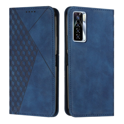 Diamond Splicing Skin Feel Magnetic Leather Phone Case, For Tecno Camon 17P / 17 Pro, For Tecno Camon 18P / 18, For Tecno Camon 18 Premier, For Tecno POP 5 LTE