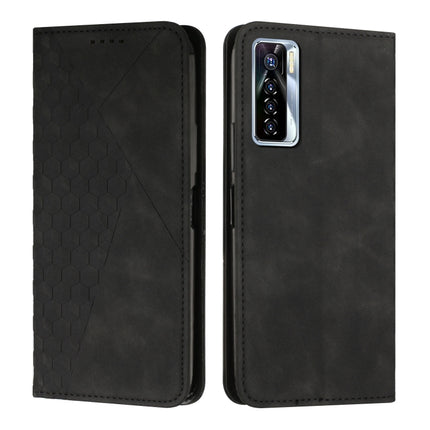 Diamond Splicing Skin Feel Magnetic Leather Phone Case, For Tecno Camon 17P / 17 Pro, For Tecno Camon 18P / 18, For Tecno Camon 18 Premier, For Tecno POP 5 LTE