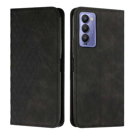Diamond Splicing Skin Feel Magnetic Leather Phone Case, For Tecno Camon 17P / 17 Pro, For Tecno Camon 18P / 18, For Tecno Camon 18 Premier, For Tecno POP 5 LTE