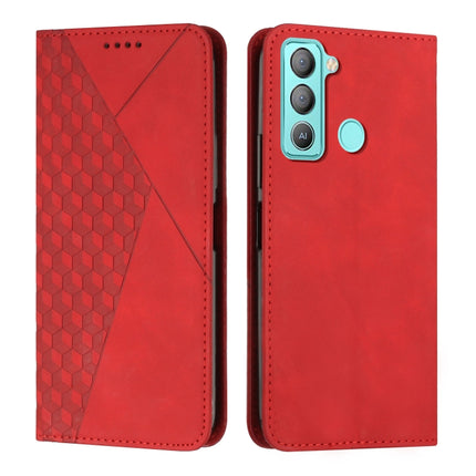 Diamond Splicing Skin Feel Magnetic Leather Phone Case, For Tecno Camon 17P / 17 Pro, For Tecno Camon 18P / 18, For Tecno Camon 18 Premier, For Tecno POP 5 LTE