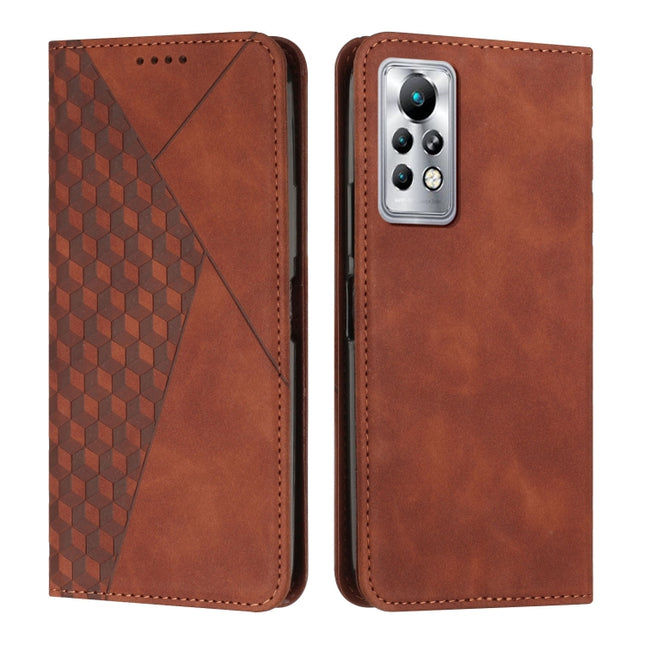 Diamond Splicing Skin Feel Magnetic Leather Phone Case, For Infinix Note 11 Pro / 11S
