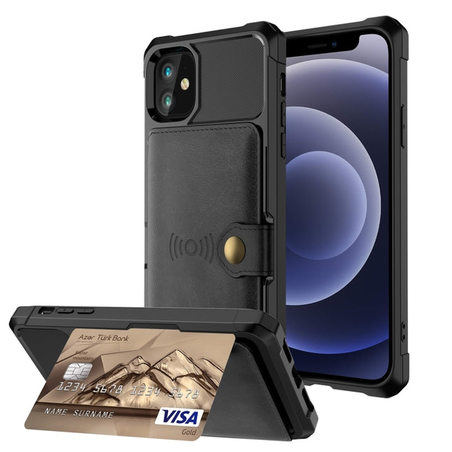 Funda de cuero con tarjetero y billetera magnética, para iPhone 12 Pro Max, para iPhone 11, para iPhone 11 Pro, para iPhone 11 Pro Max, para iPhone X/XS, para iPhone XR