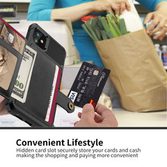 Magnetic Wallet Card Bag Leather Case, For iPhone 12 mini, For iPhone 12 / 12 Pro, For iPhone 12 Pro Max, For iPhone 11