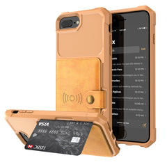 Magnetic Wallet Card Bag Leather Case, For iPhone XS Max, For iPhone SE 2022 / 2020 / 7 / 8, For iPhone 8 Plus / 7 Plus / 6 Plus