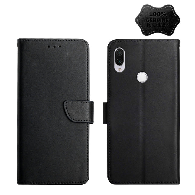 Genuine Leather Fingerprint-proof Horizontal Flip Phone Case, For Xiaomi Redmi Note 7, For Xiaomi Redmi Note 8, For Xiaomi Redmi Note 8 Pro, For Xiaomi Redmi Note 8T, For Xiaomi Redmi Note 9 5G, For Xiaomi Redmi Note 9 Pro, For Xiaomi Redmi Note 10    ...