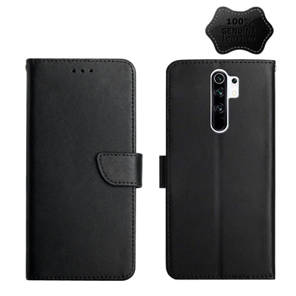 Genuine Leather Fingerprint-proof Horizontal Flip Phone Case, For Xiaomi Redmi Note 7, For Xiaomi Redmi Note 8, For Xiaomi Redmi Note 8 Pro, For Xiaomi Redmi Note 8T, For Xiaomi Redmi Note 9 5G, For Xiaomi Redmi Note 9 Pro, For Xiaomi Redmi Note 10    ...