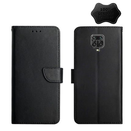 Genuine Leather Fingerprint-proof Horizontal Flip Phone Case, For Xiaomi Redmi Note 7, For Xiaomi Redmi Note 8, For Xiaomi Redmi Note 8 Pro, For Xiaomi Redmi Note 8T, For Xiaomi Redmi Note 9 5G, For Xiaomi Redmi Note 9 Pro, For Xiaomi Redmi Note 10    ...