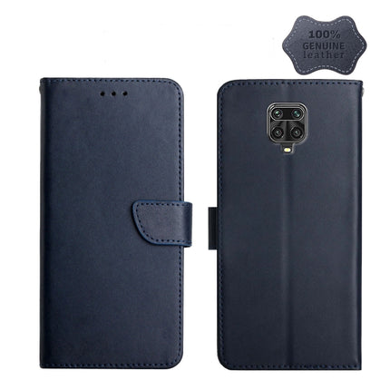 Genuine Leather Fingerprint-proof Horizontal Flip Phone Case, For Xiaomi Redmi Note 7, For Xiaomi Redmi Note 8, For Xiaomi Redmi Note 8 Pro, For Xiaomi Redmi Note 8T, For Xiaomi Redmi Note 9 5G, For Xiaomi Redmi Note 9 Pro, For Xiaomi Redmi Note 10    ...