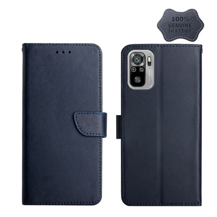 Genuine Leather Fingerprint-proof Horizontal Flip Phone Case, For Xiaomi Redmi Note 7, For Xiaomi Redmi Note 8, For Xiaomi Redmi Note 8 Pro, For Xiaomi Redmi Note 8T, For Xiaomi Redmi Note 9 5G, For Xiaomi Redmi Note 9 Pro, For Xiaomi Redmi Note 10    ...