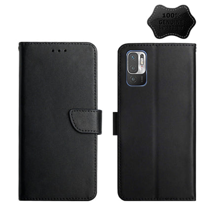 Genuine Leather Fingerprint-proof Horizontal Flip Phone Case, For Xiaomi Redmi Note 7, For Xiaomi Redmi Note 8, For Xiaomi Redmi Note 8 Pro, For Xiaomi Redmi Note 8T, For Xiaomi Redmi Note 9 5G, For Xiaomi Redmi Note 9 Pro, For Xiaomi Redmi Note 10    ...