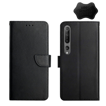 Genuine Leather Fingerprint-proof Horizontal Flip Phone Case, For Xiaomi Redmi Note 7, For Xiaomi Redmi Note 8, For Xiaomi Redmi Note 8 Pro, For Xiaomi Redmi Note 8T, For Xiaomi Redmi Note 9 5G, For Xiaomi Redmi Note 9 Pro, For Xiaomi Redmi Note 10    ...
