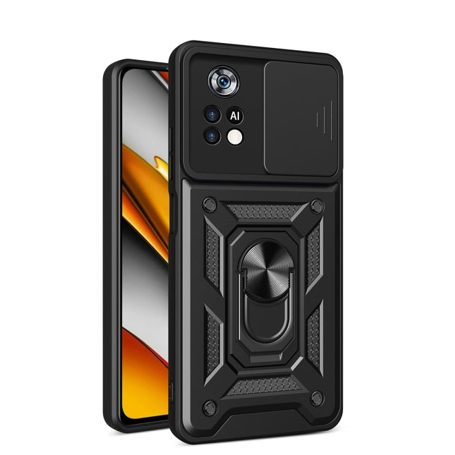 Sliding Camera Cover Design TPU+PC Phone Case, For Xiaomi Poco X4 Pro 5G